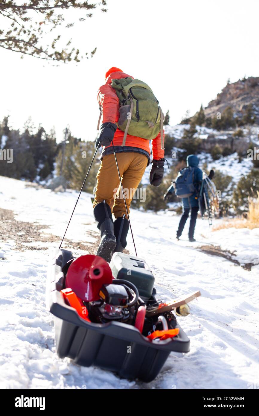 Woman ice fishing hi-res stock photography and images - Alamy