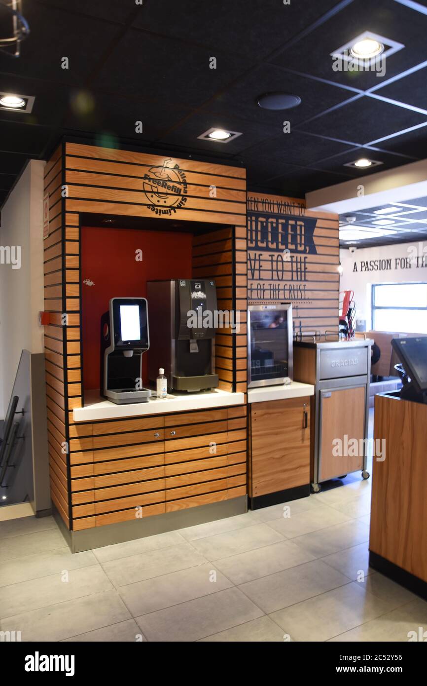 Pizza Hut in Malaga Spain Stock Photo Alamy