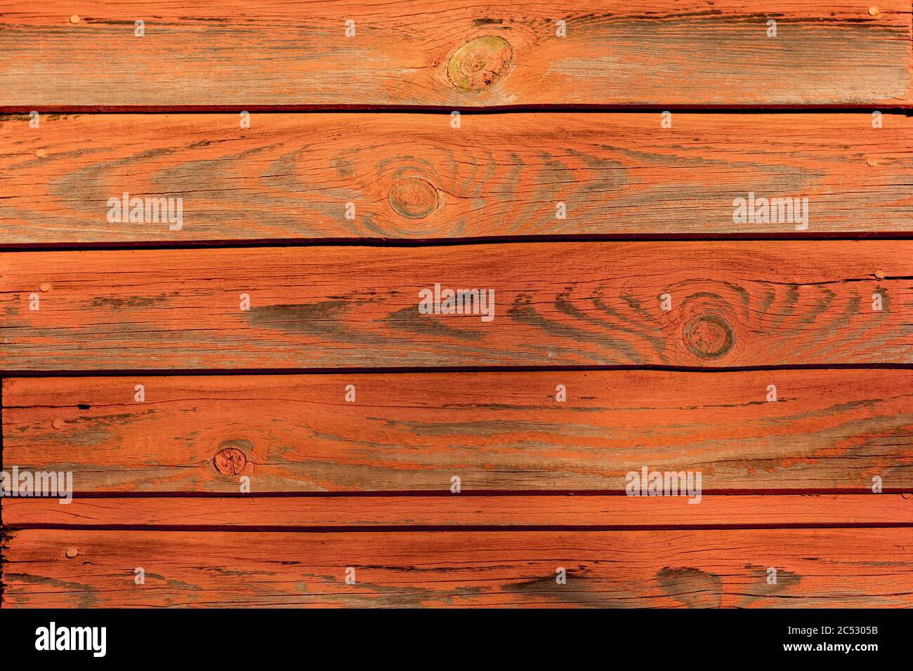 orangepink wood texture with gray veins and knots Stock Photo Alamy