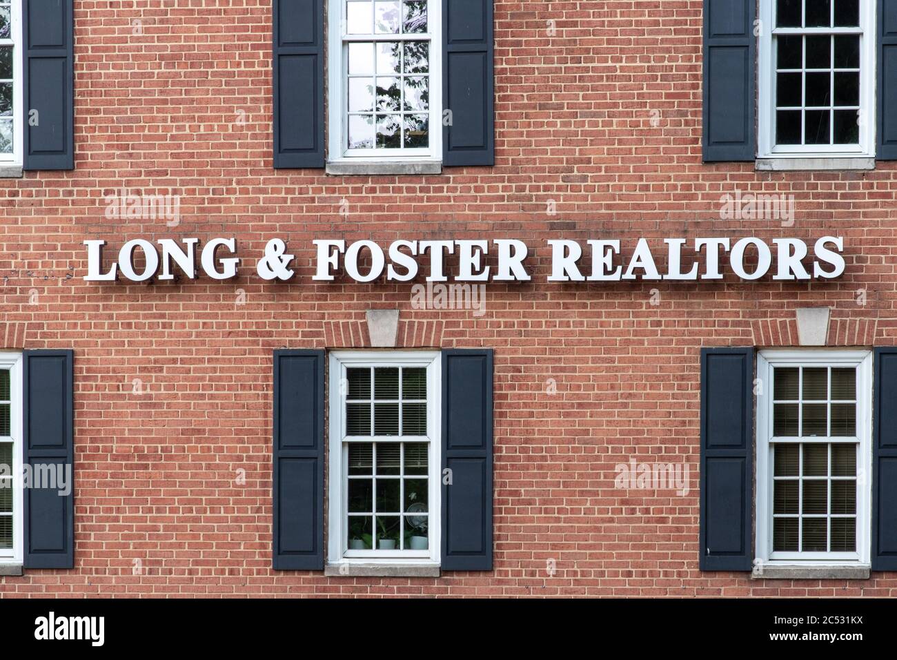 Washington, D.C. / USA June 28 2020 Sign outside of Long & Foster