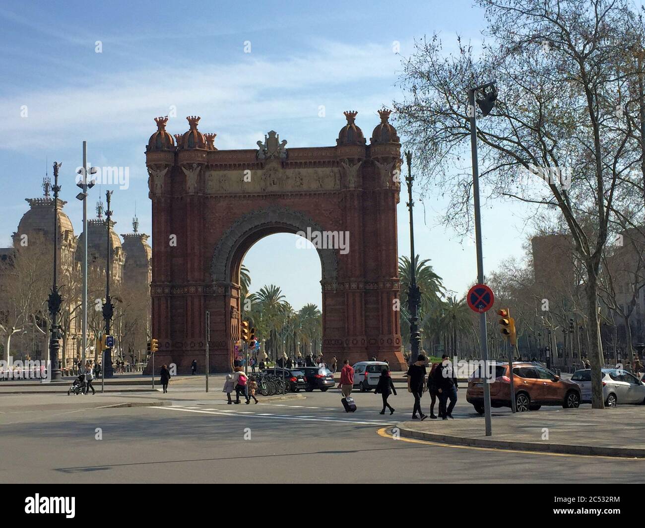 Barcelona downtown Stock Photo