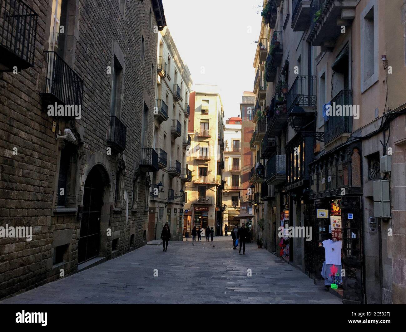 Barcelona downtown Stock Photo