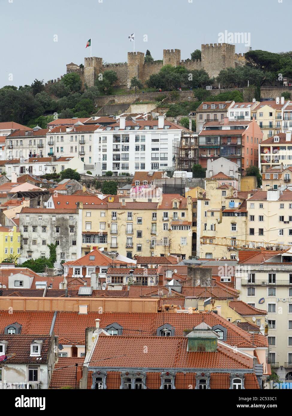 View of Lisbon, Lisboa, Lissabon, Lisszabon, Portugal, Europe Stock Photo