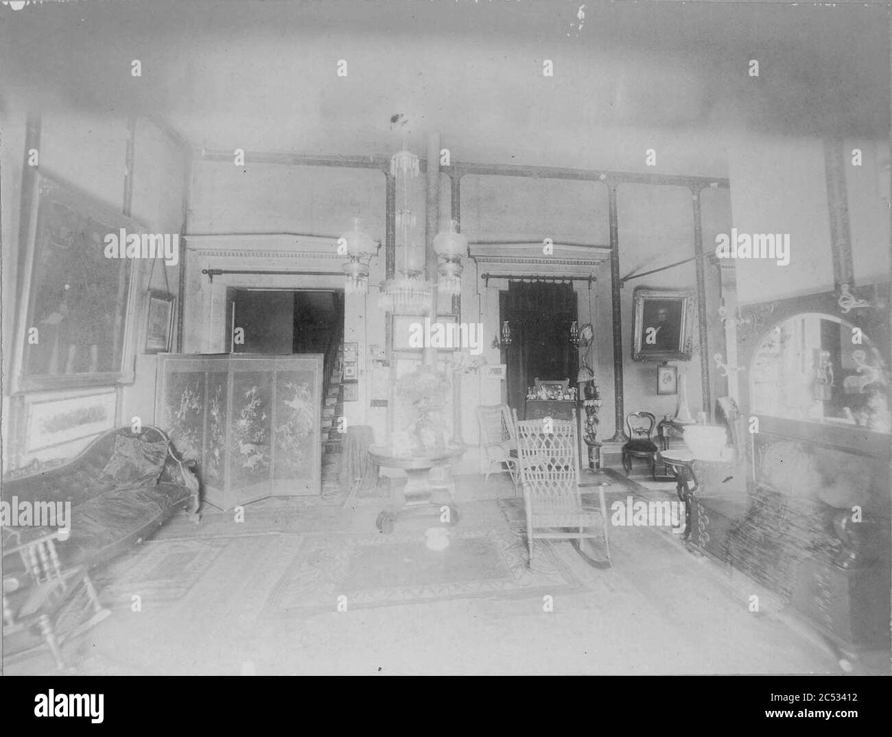 Inside Polk Place Stock Photo Alamy