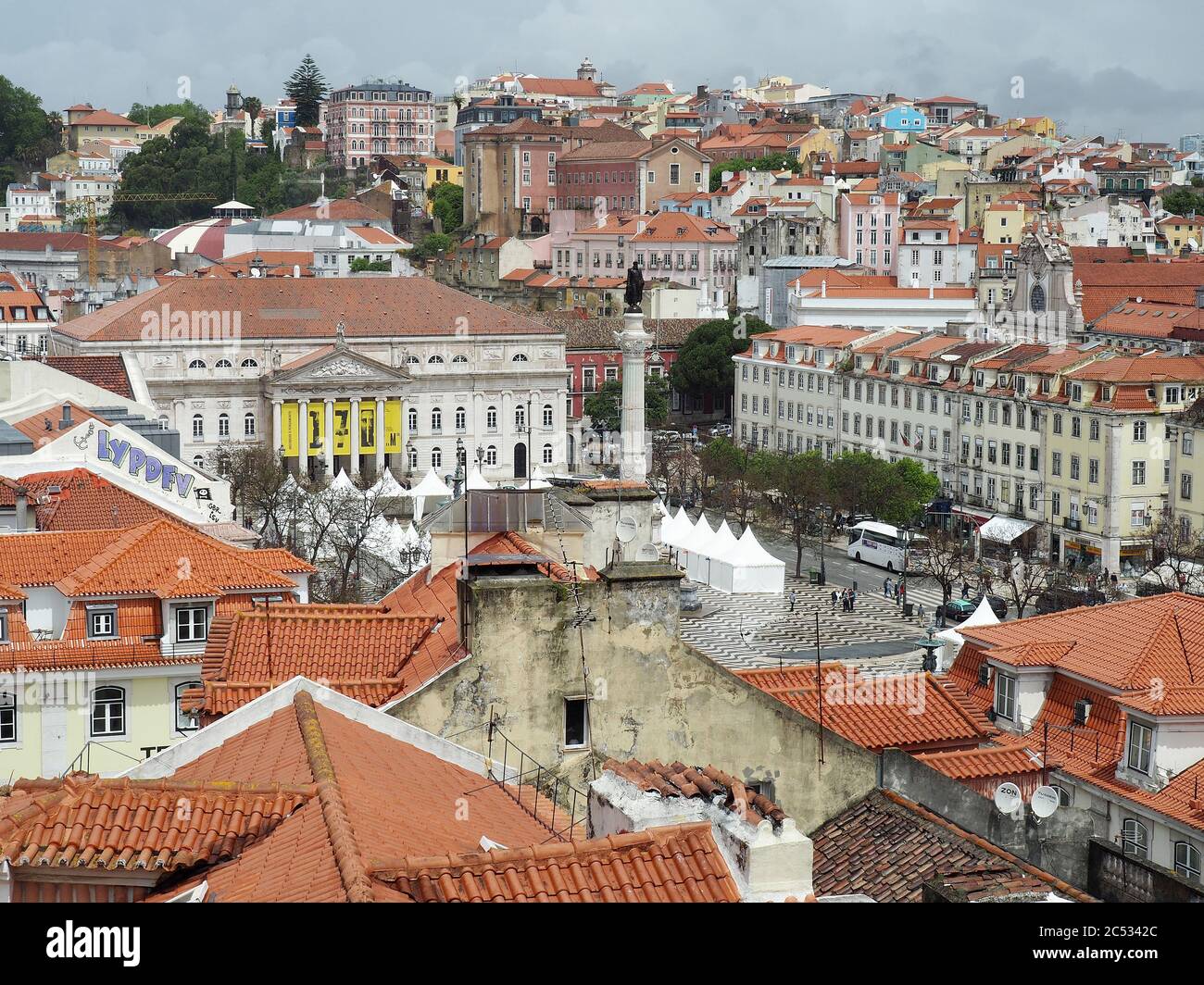 View of Lisbon, Lisboa, Lissabon, Lisszabon, Portugal, Europe Stock Photo