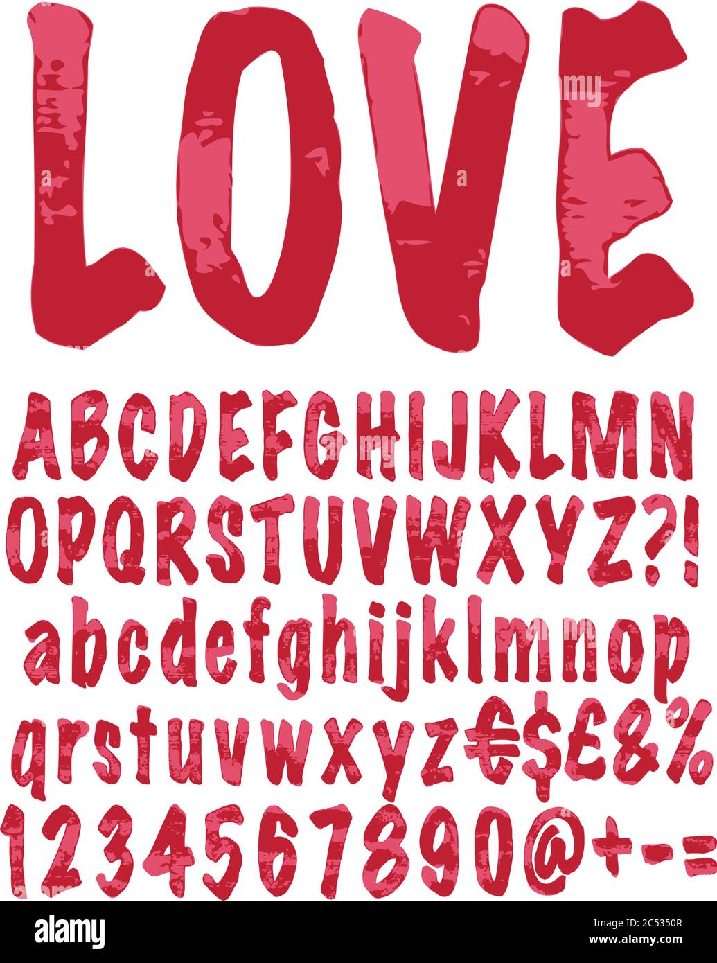 Hand drawn alphabet. Vector illustration Stock Vector Image & Art - Alamy