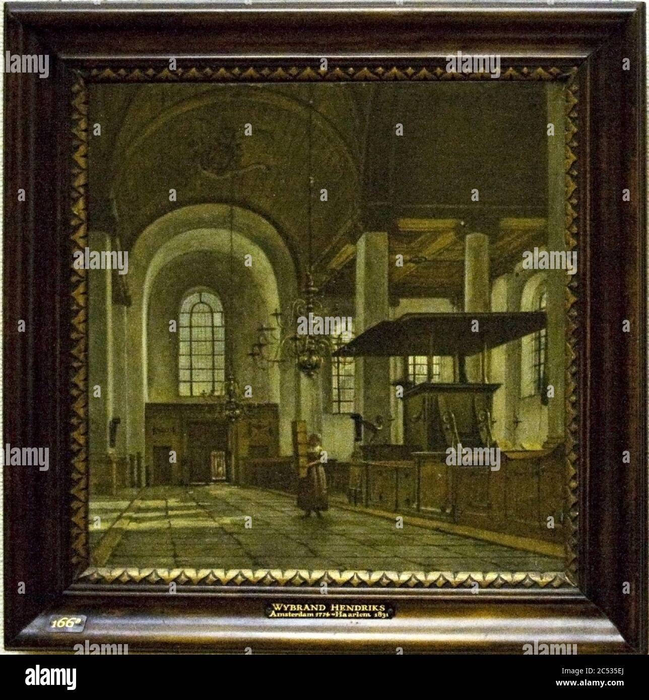 Internal view of the Nieuwe Kerk of Haarlem. Stock Photo