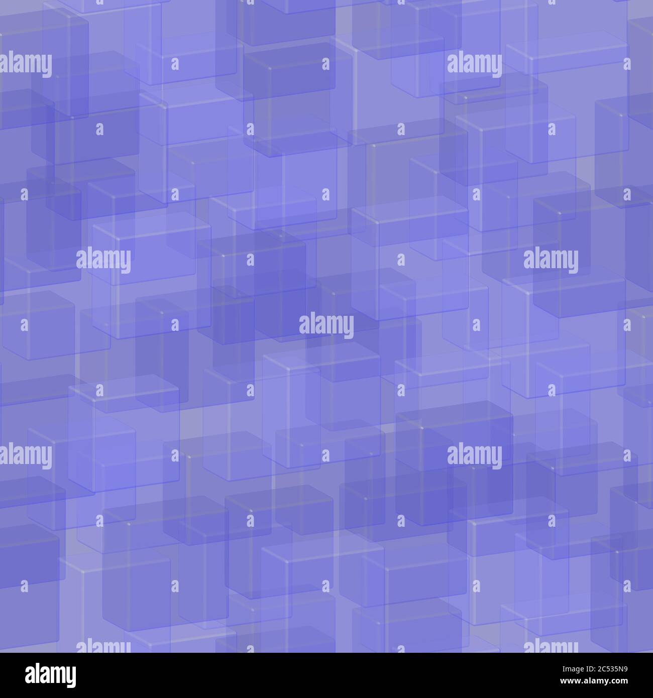 Transparent Blue Tiles Seamless Pattern, 3D Illustration Stock Vector