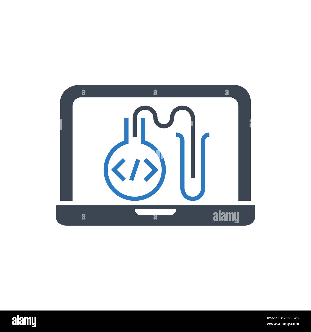 Testing Programming Vector Glyph Icon Stock Vector