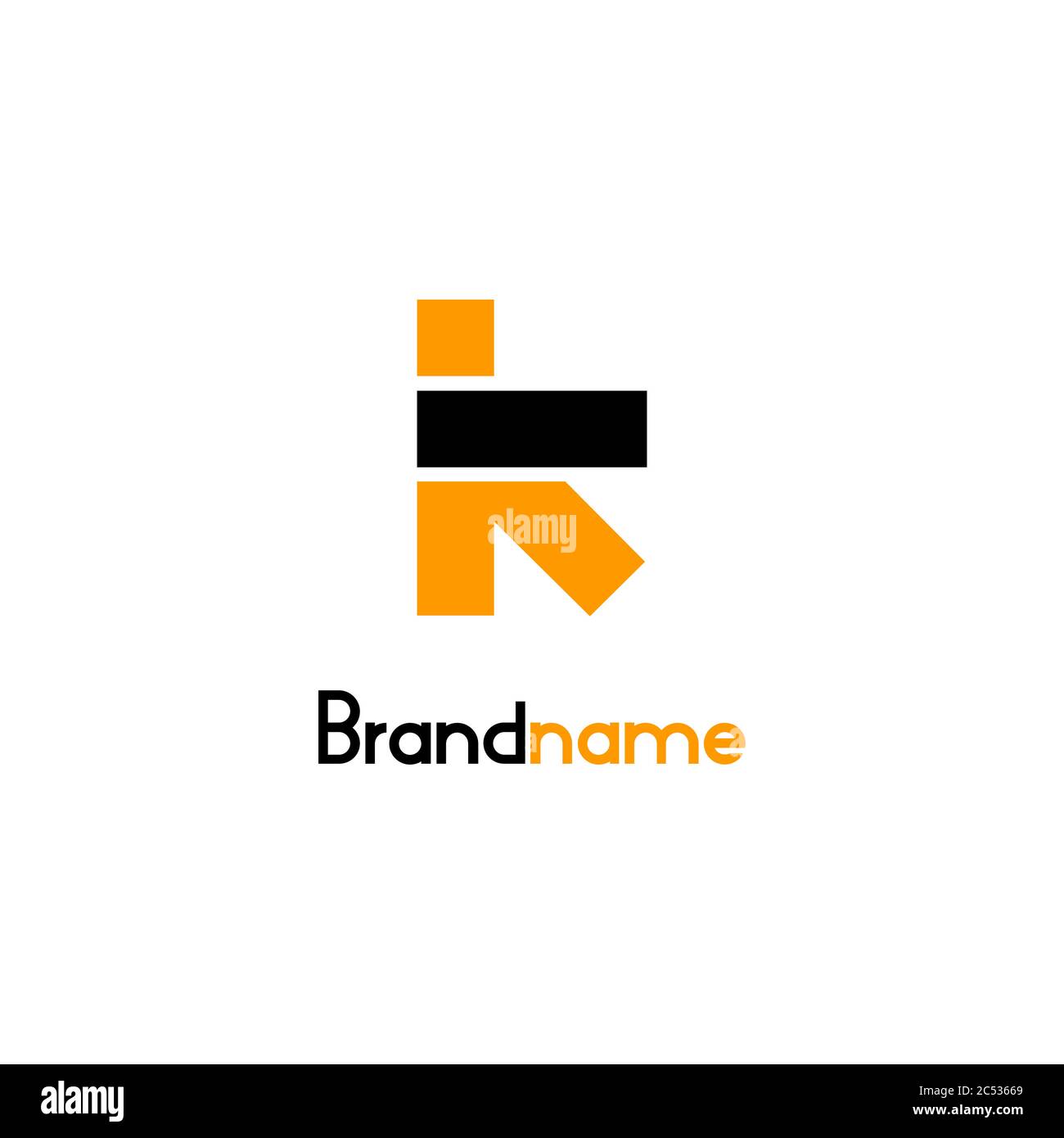 Letter K with arrow design element, modern, creative and minimal logo design. Stock Vector
