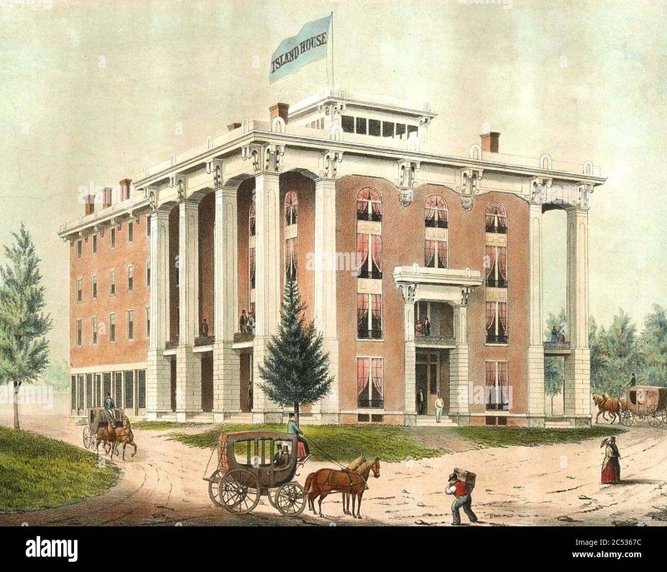 Island House Hotel, Bellows Falls, Vermont Stock Photo Alamy