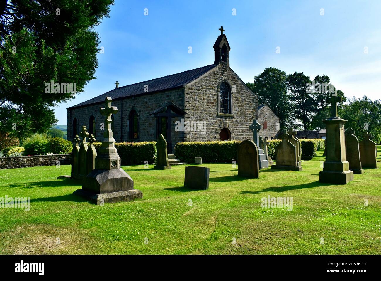 The Catholic Church of St. Peter and St. Paul at Stydd. Stock Photo