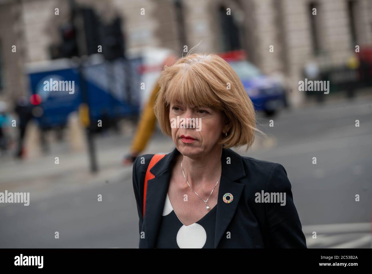 London, UK. 30th June, 2020. Wendy Morton MP, Under Secretary of State in the Foreign and Commonwealth Office and the Department for International Development arrives at the House of Commons Credit: Ian Davidson/Alamy Live News Stock Photo