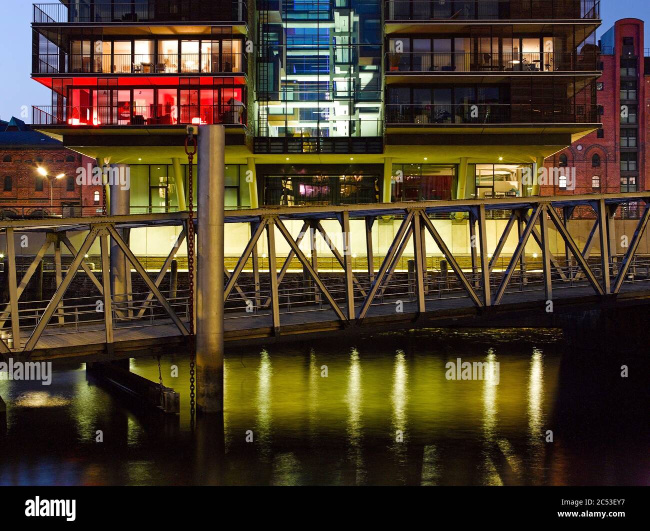 Modern apartment buildings at Sandtorhafen in Hamburg Stock Photo Alamy