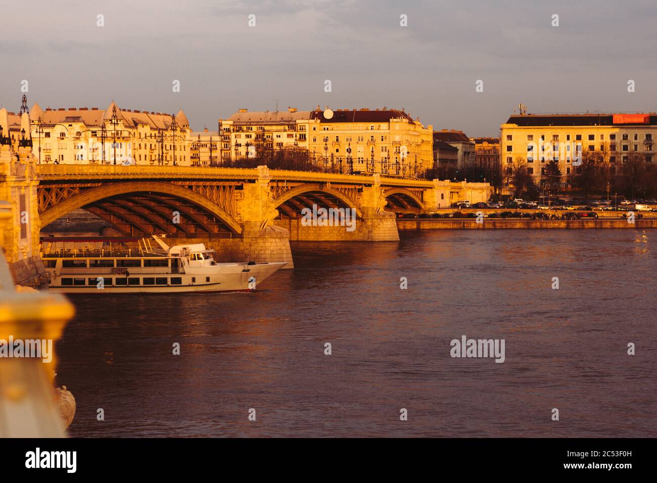 Sunset on margaret bridge hi-res stock photography and images - Alamy