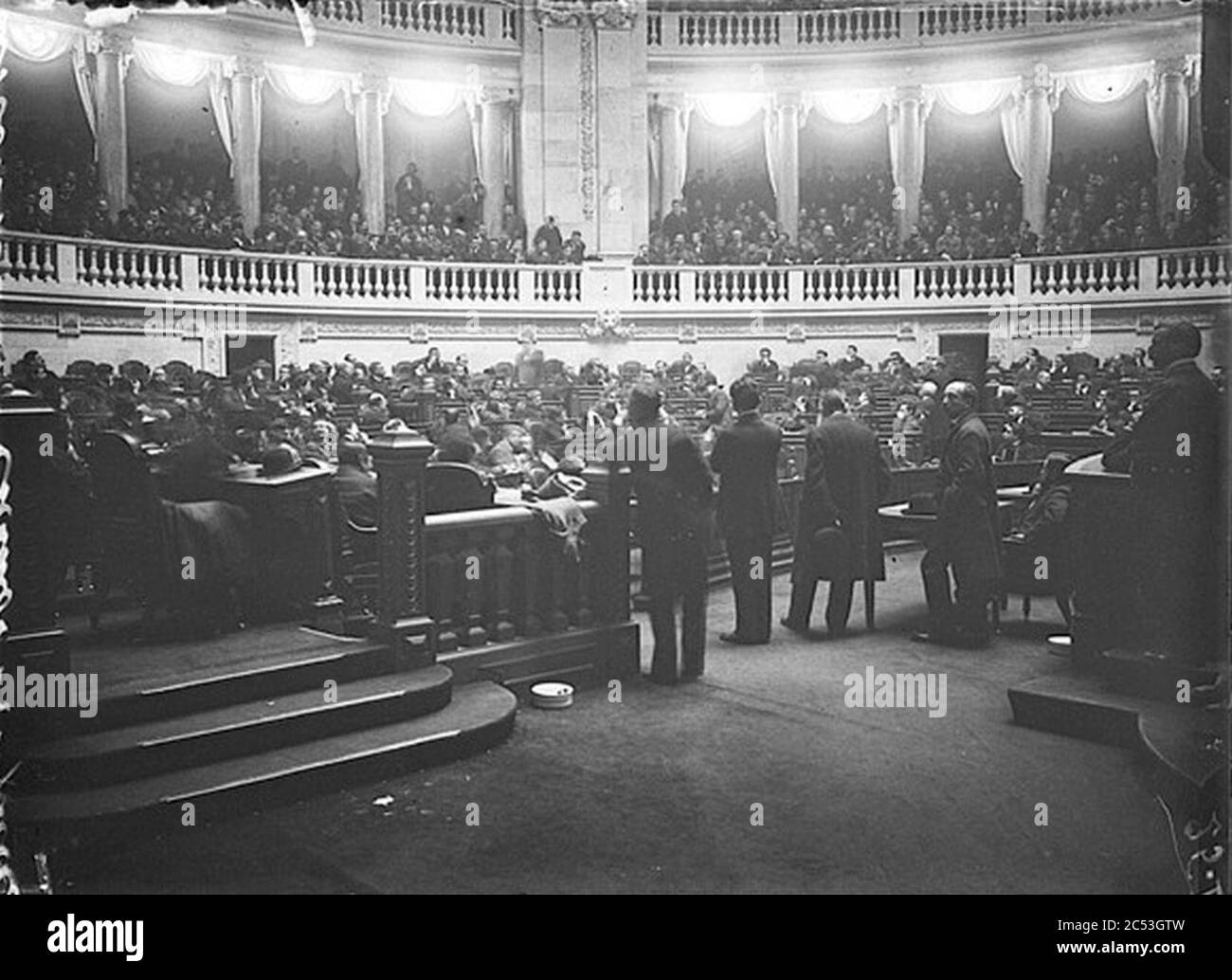 Interior du Chambre des Deputés (Portugal). Stock Photo