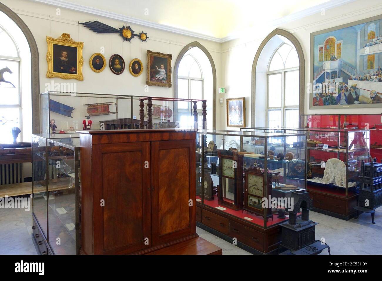 Interior view Bennington Museum Bennington, VT Stock Photo Alamy