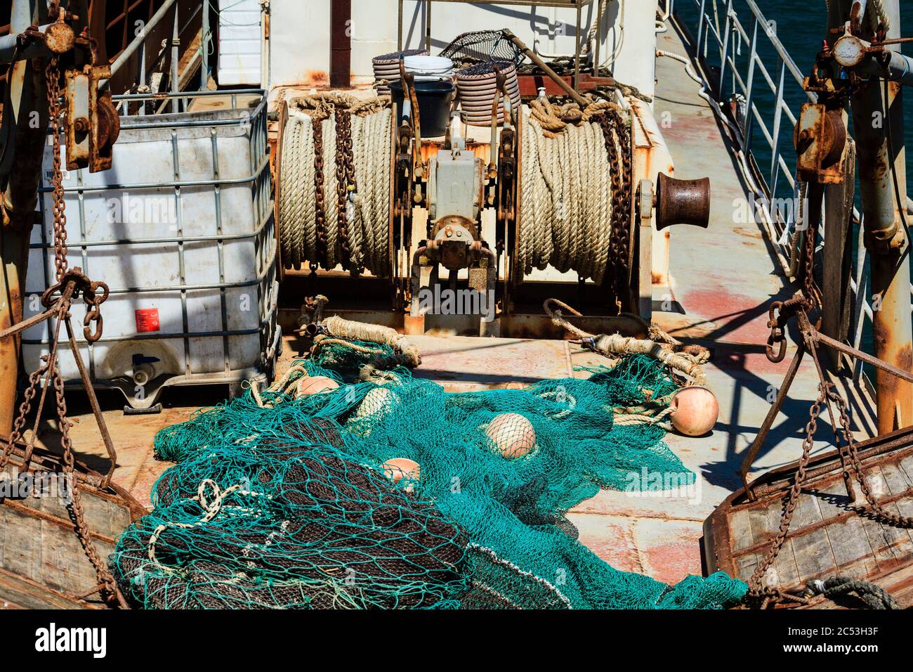 Fishing trawler in Byala Bay, Buigaria Stock Photo Alamy