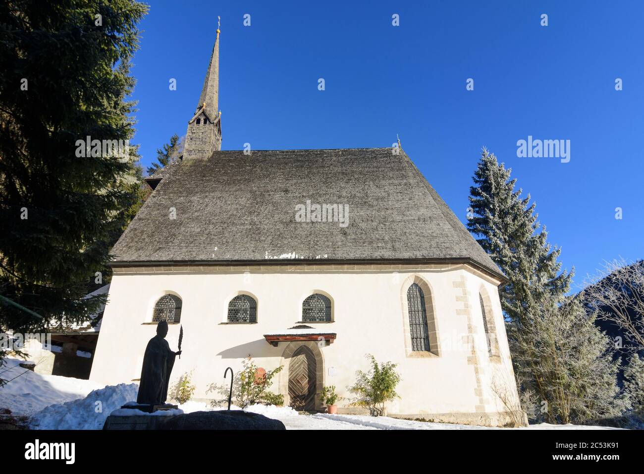 St. Ulrich am Pillersee, branch church, pilgrimage church St. Adolari in the Kitzbühel Alps, Pillersee Tal (Pillersee valley), Tyrol, Austria Stock Photo