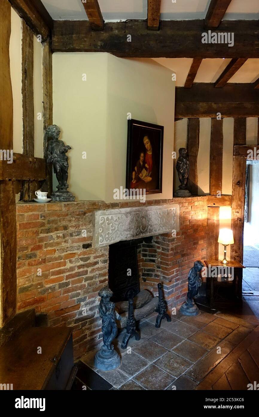 Inner Hall Packwood House Warwickshire, England Stock Photo Alamy