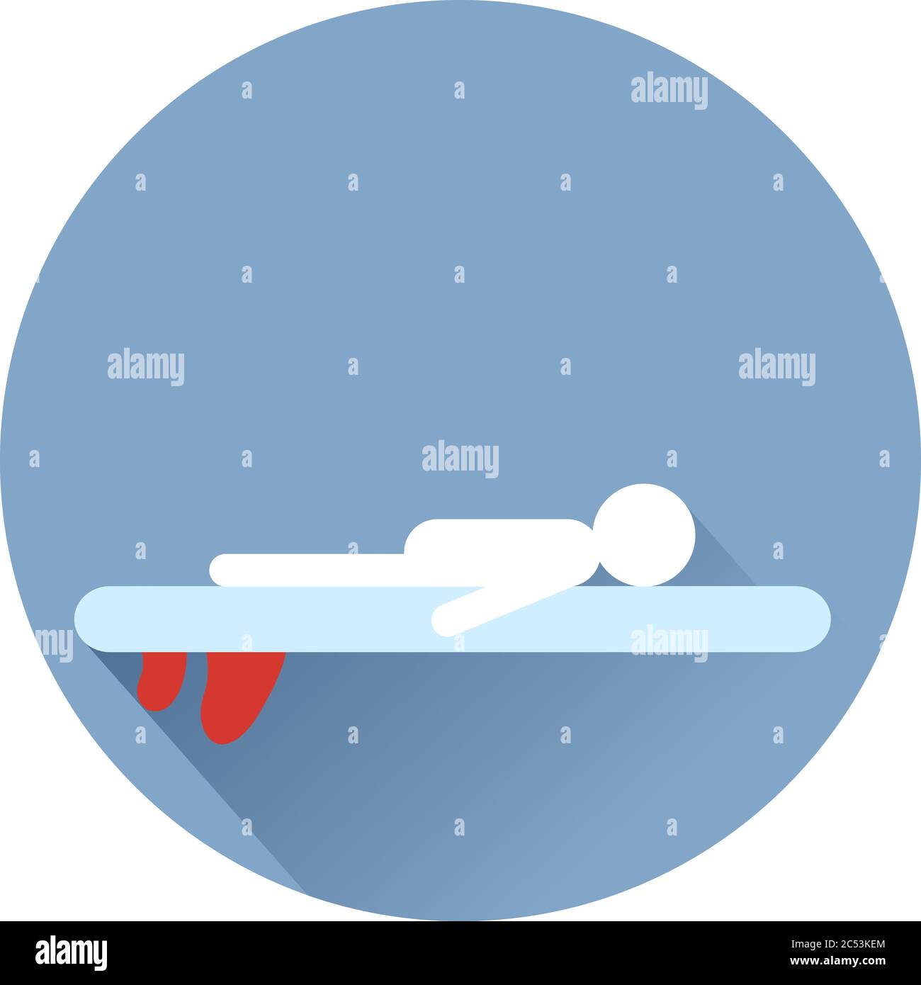 sup Surf yoga Icons Stock Vector