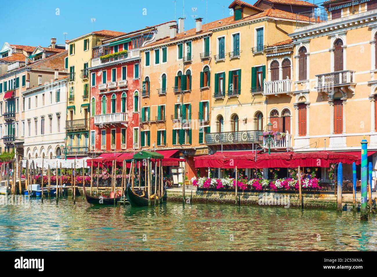 Summer venetian canal view hi-res stock photography and images - Alamy