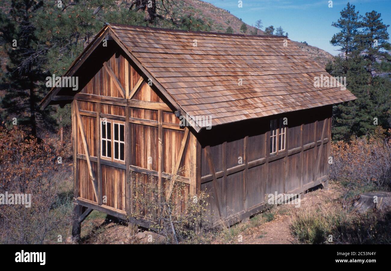 Theodore Roosevelt Cabin, Grand Canyon, Arizona Stock Photo