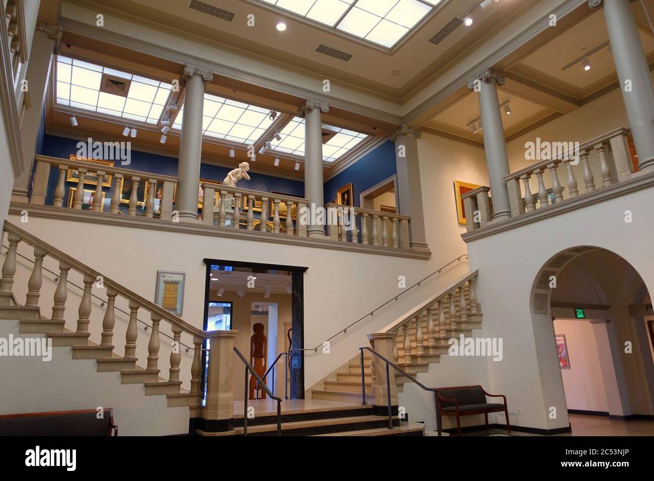 Interior view Currier Museum of Art Manchester, NH Stock Photo Alamy