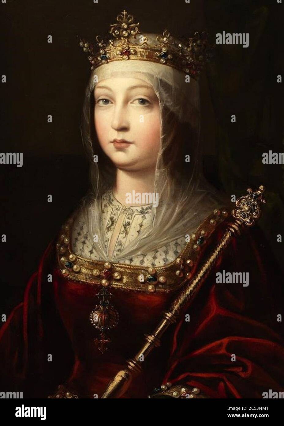 Isabel I of Castile. Stock Photo