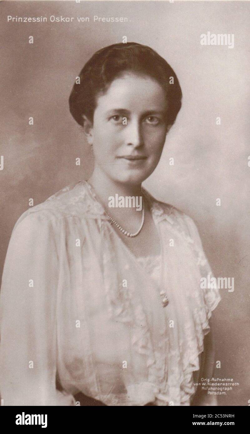 Ina Marie von Bassewitz (Prinzessin Oskar von Preußen). Stock Photo