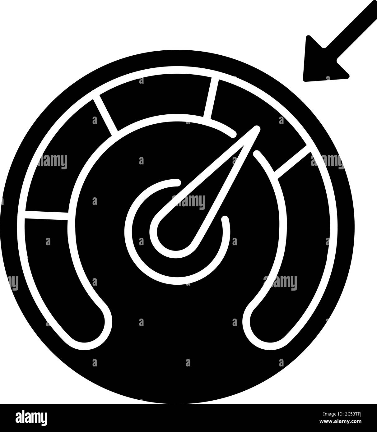 Cruise control black glyph icon Stock Vector Image & Art Alamy