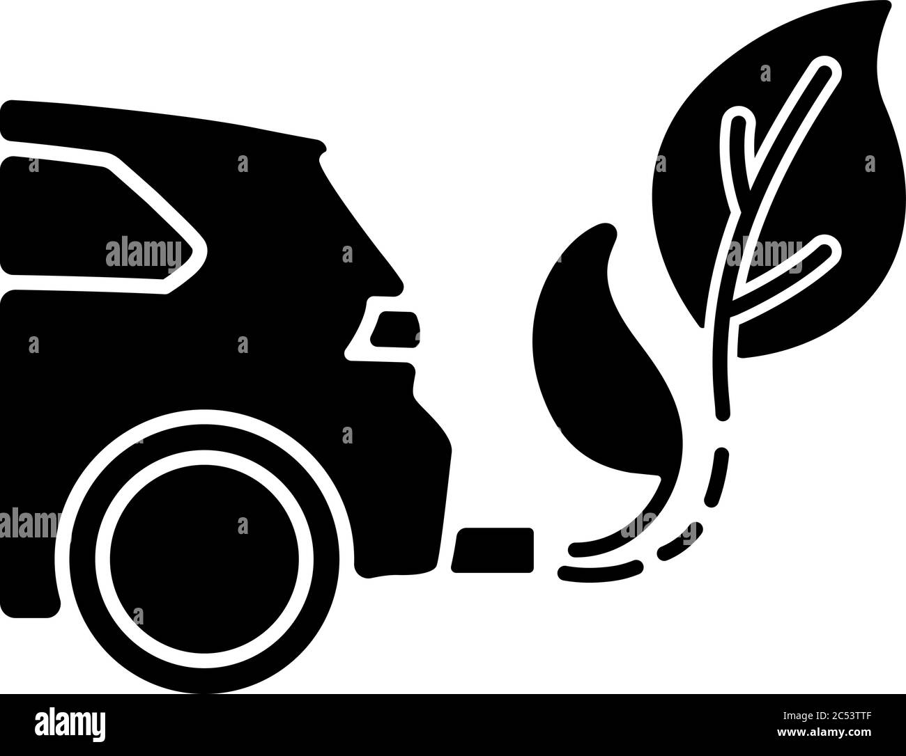 Zero tailpipe emissions black glyph icon Stock Vector Image & Art Alamy