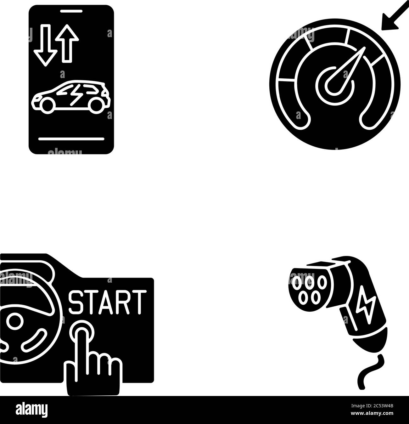 Smart ev car power Stock Vector Images - Alamy