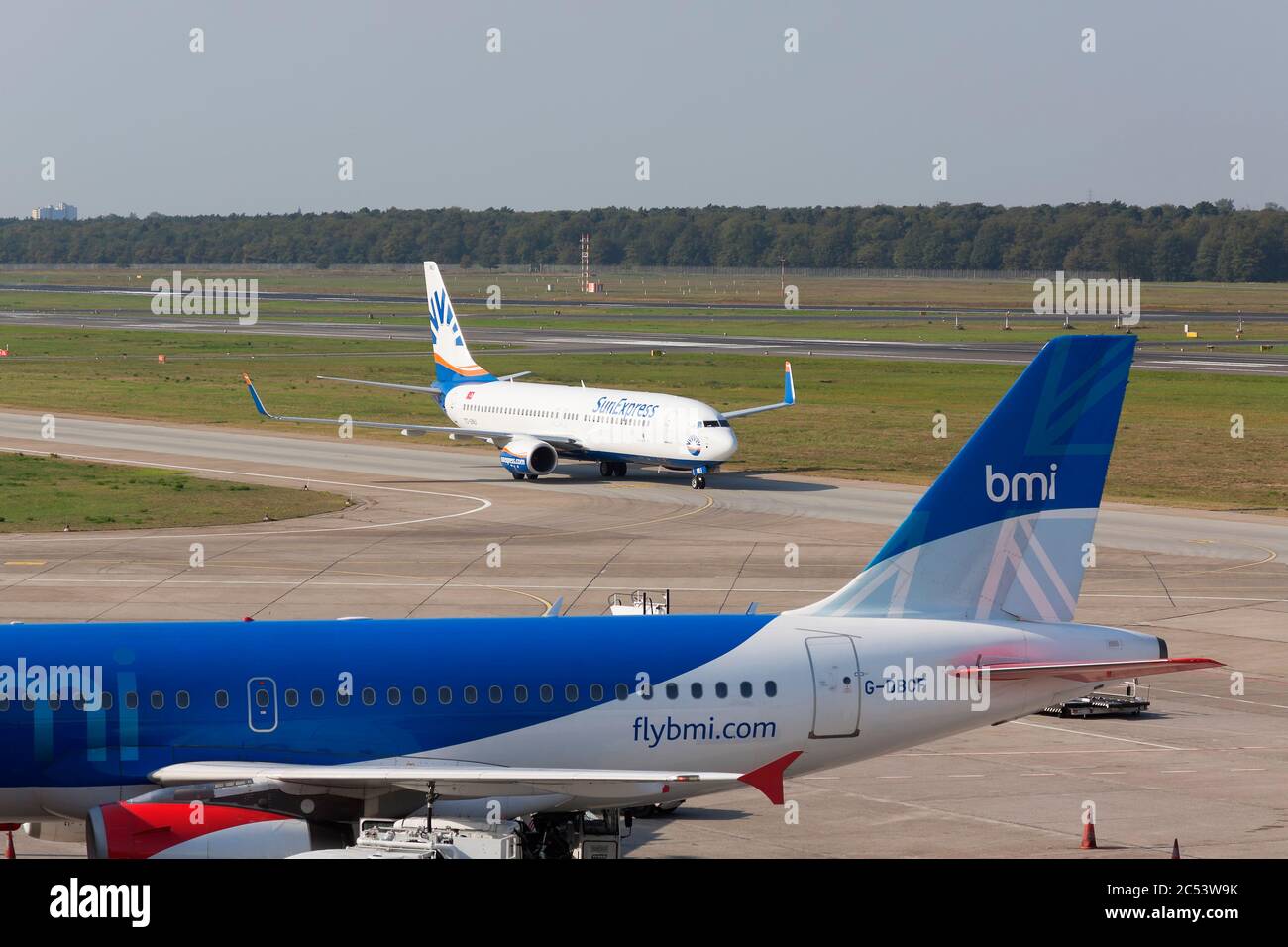 Aircarft of SunExpress in Berlin Stock Photo