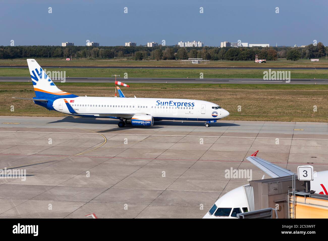 Aircarft of SunExpress in Berlin Stock Photo