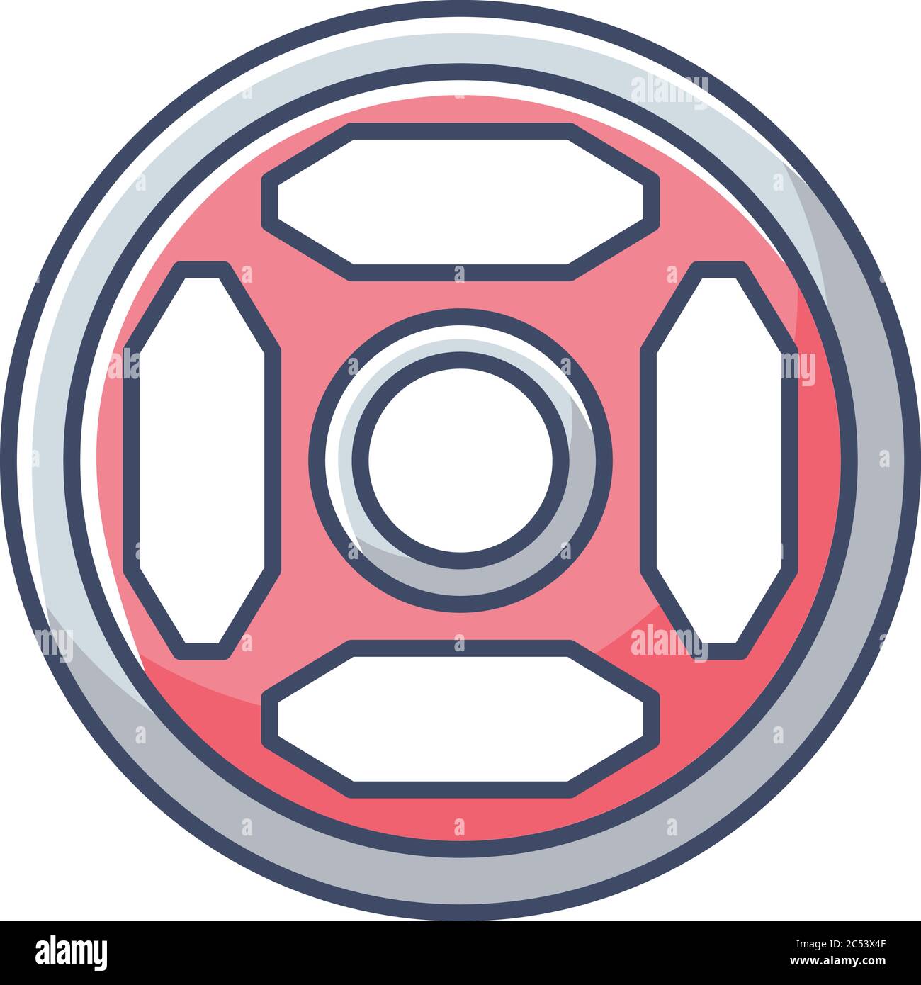 Weight plate RGB color icon Stock Vector Image & Art Alamy