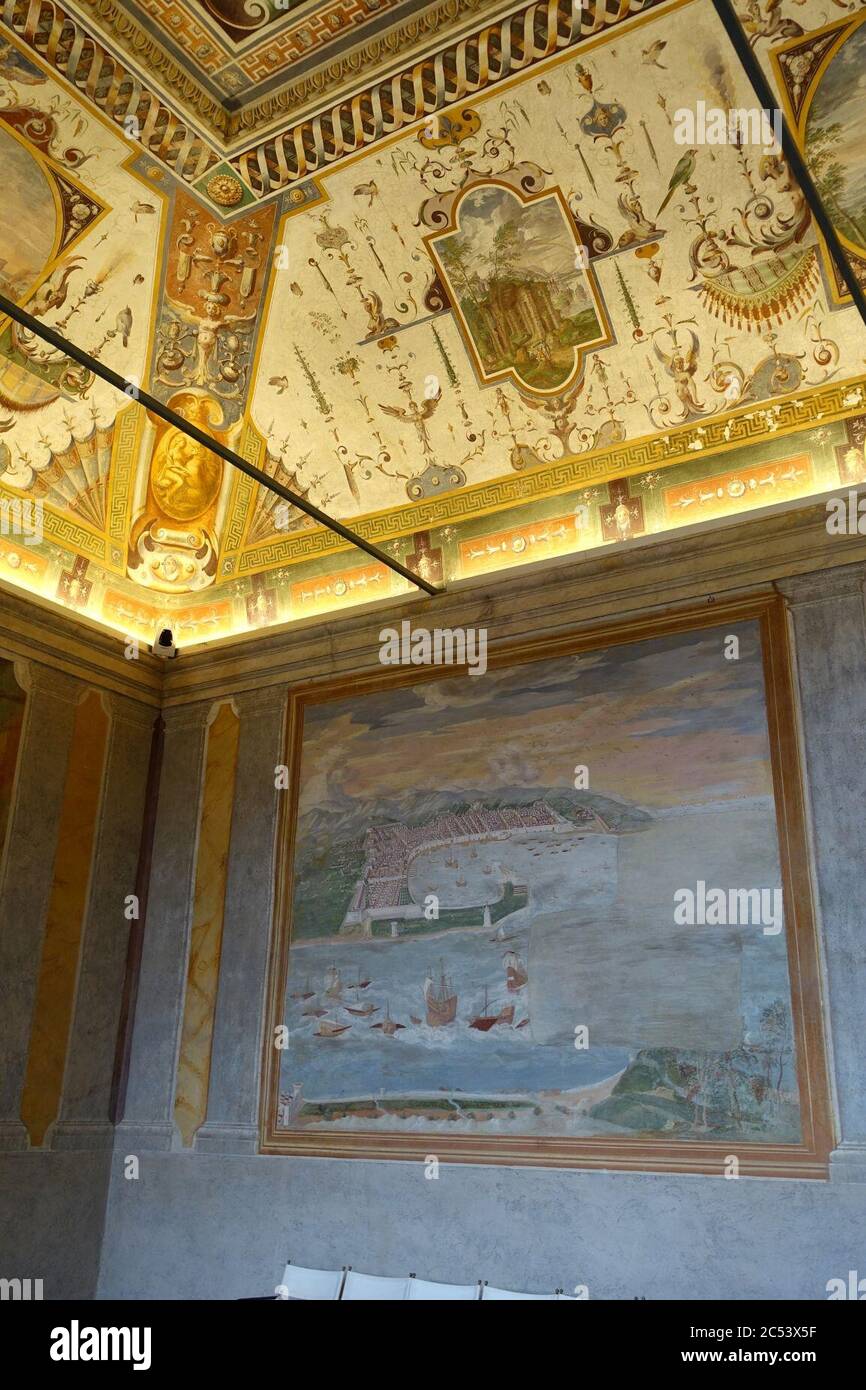 Interior - Villa Farnese - Caprarola, Italy Stock Photo - Alamy