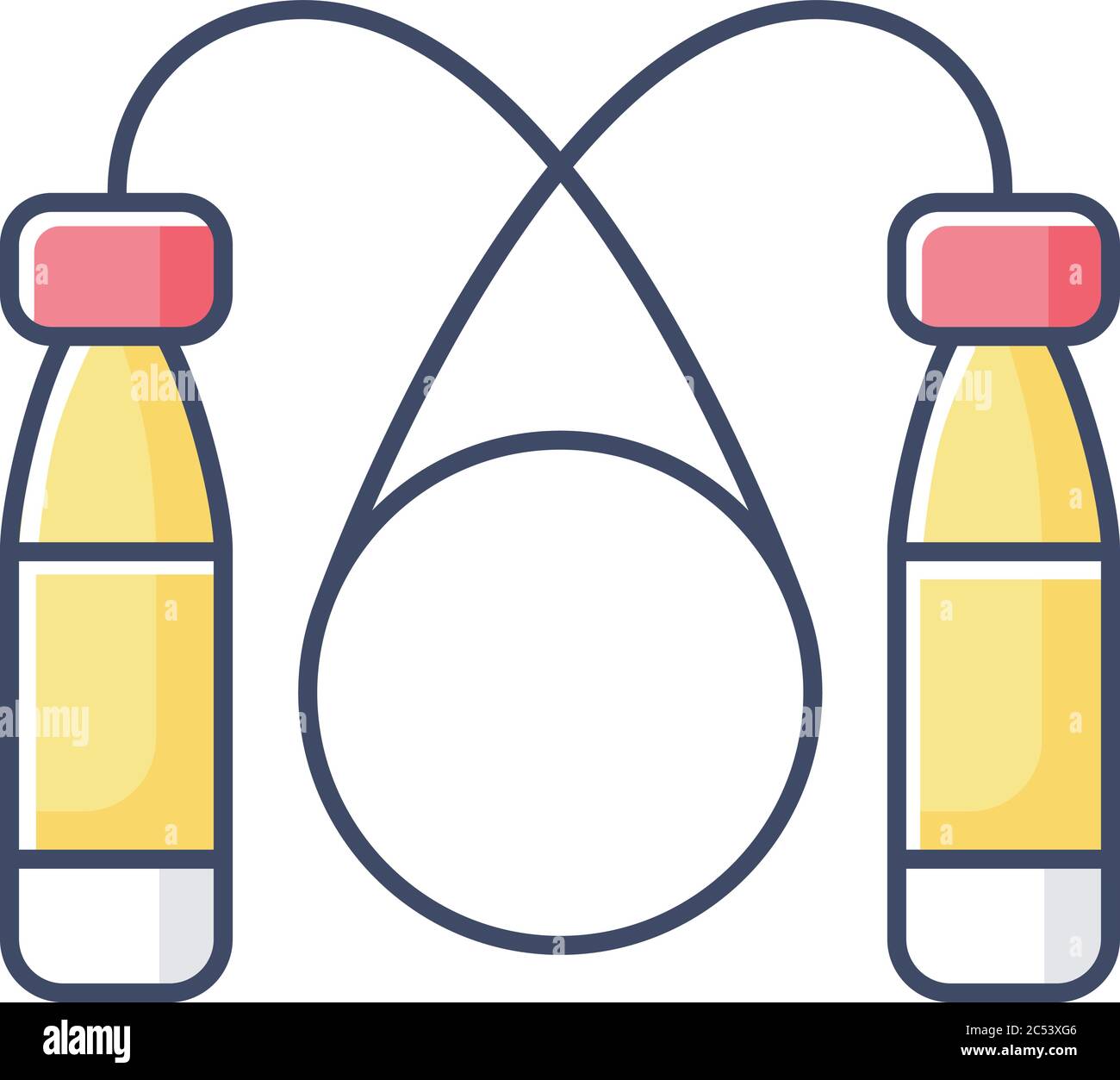 Simple icon jump rope Stock Vector Images - Alamy