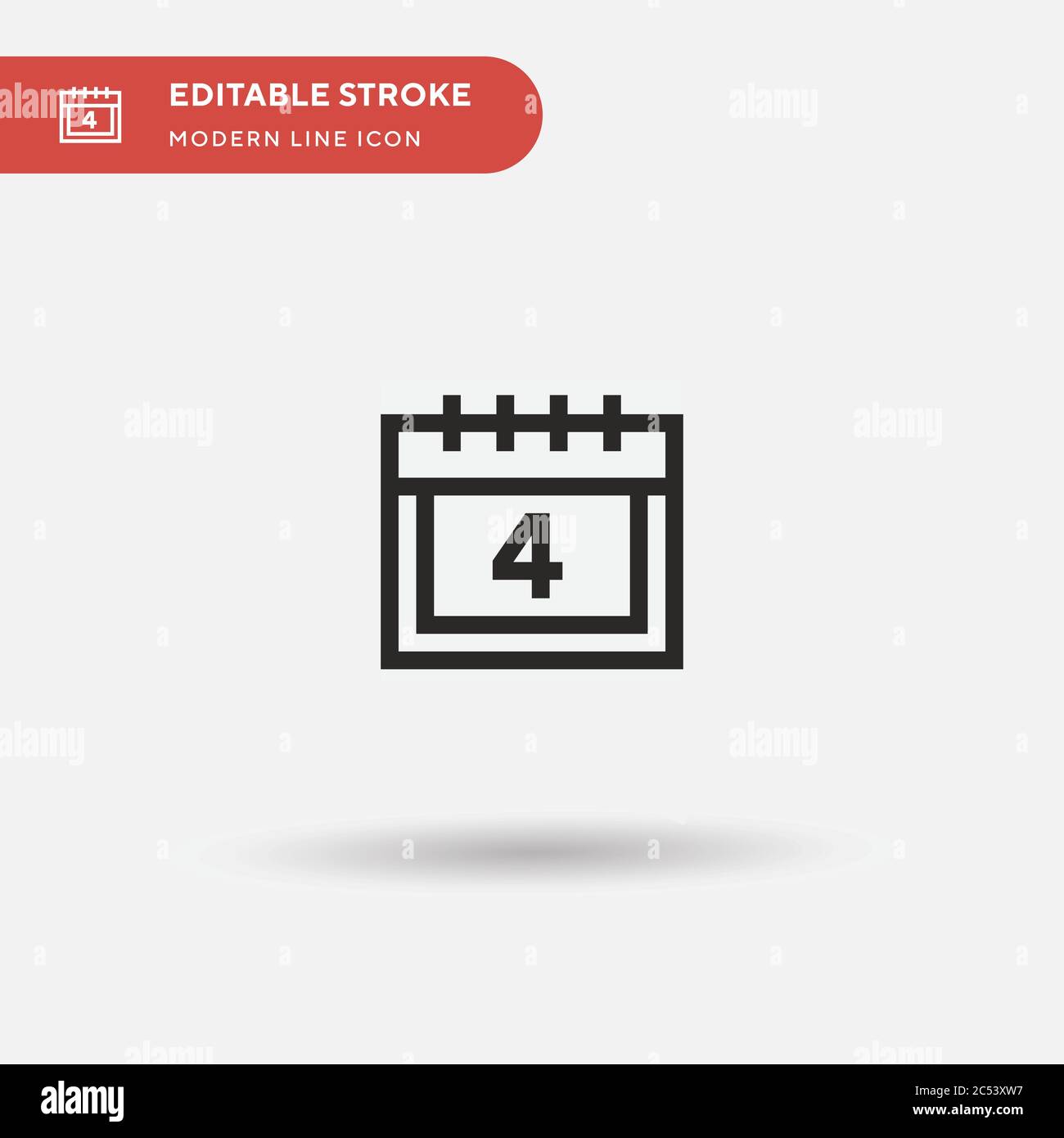 Th Of July Simple vector icon. Illustration symbol design template for ...