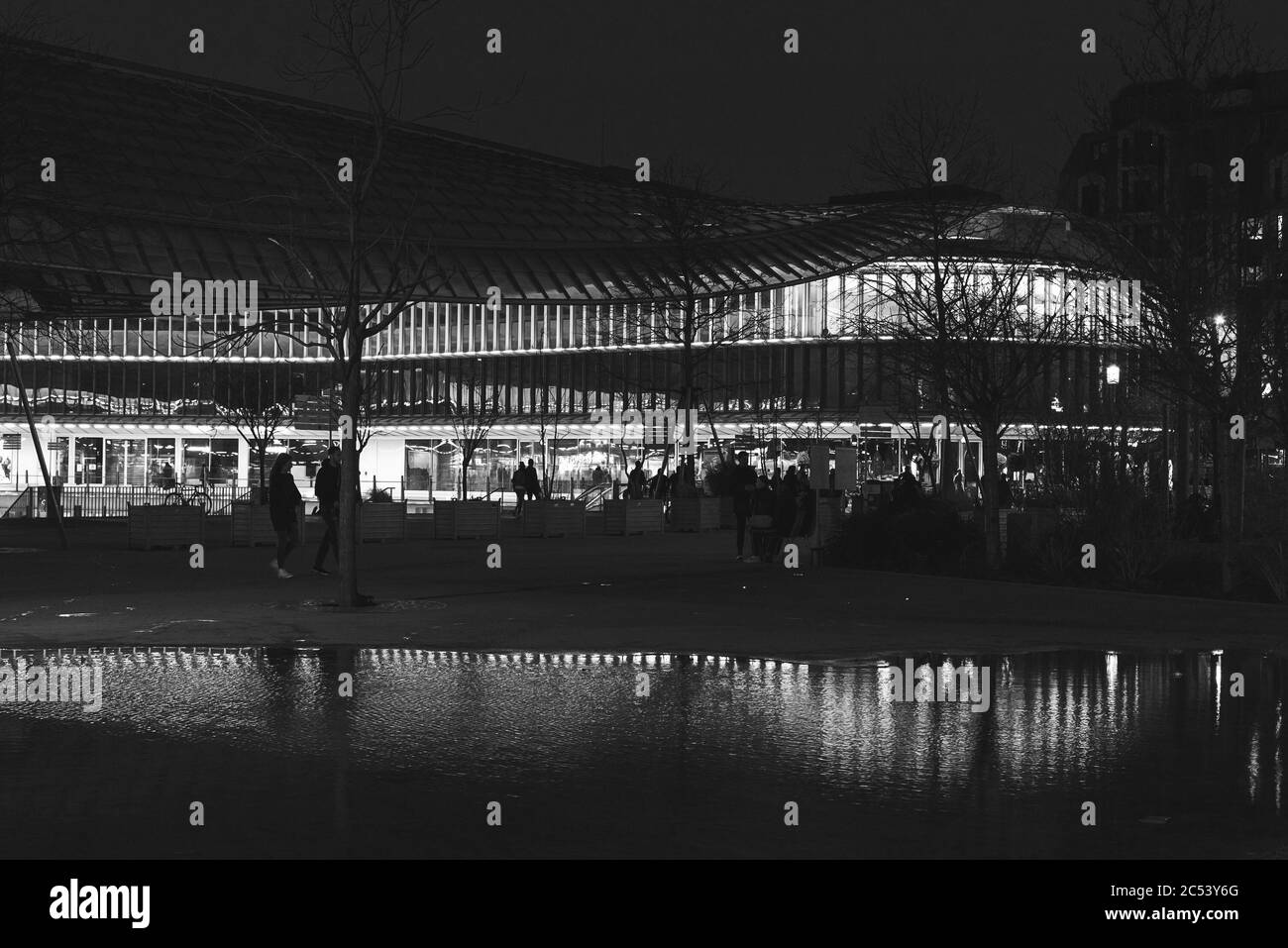 Les halles paris construction Black and White Stock Photos Les halles paris construction Black and White Stock Photos