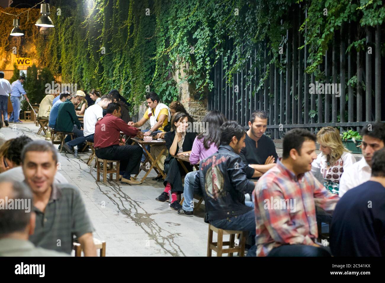 Istanbul: Street cafe Stock Photo