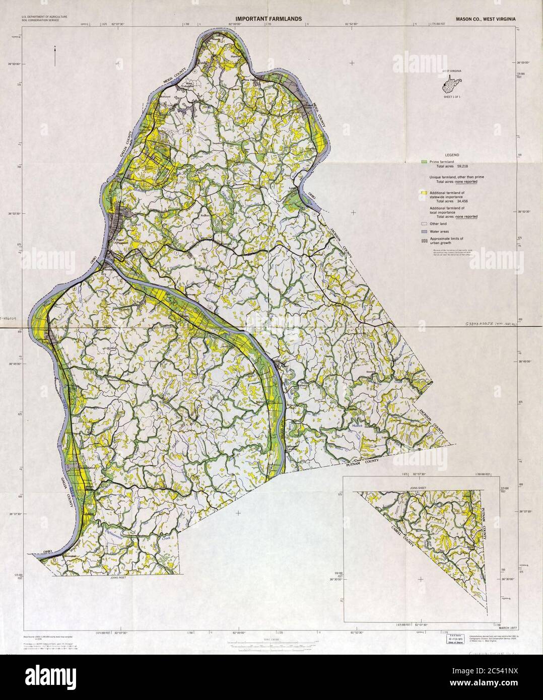 Important farmlands, Mason Co., West Virginia Stock Photo Alamy