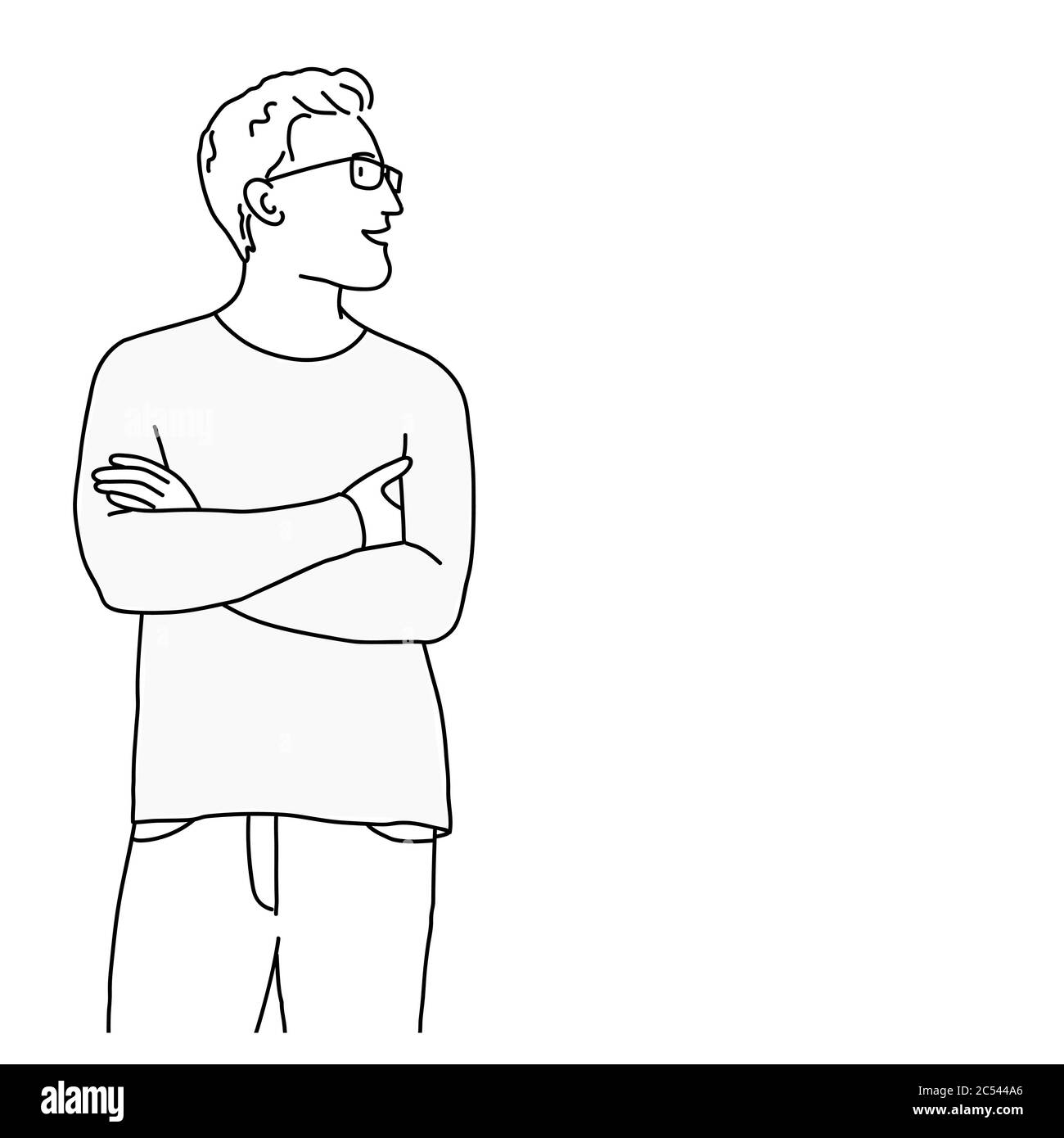 Featured image of post Male Crossed Arms Drawing Standing melancholy teenage boy drawing