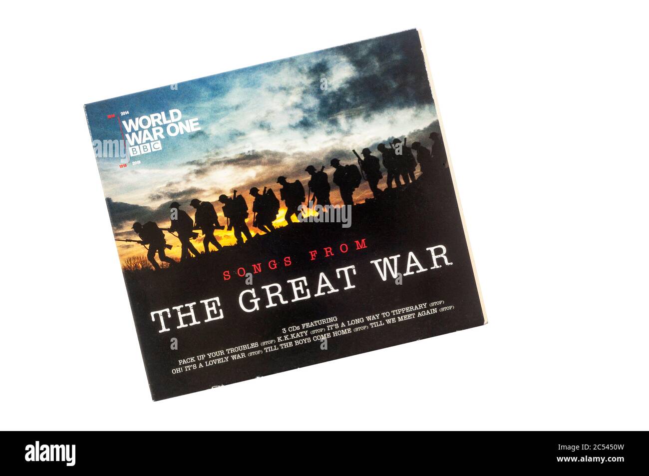 BBC box set of Songs From the Great War, released in 2014. Stock Photo