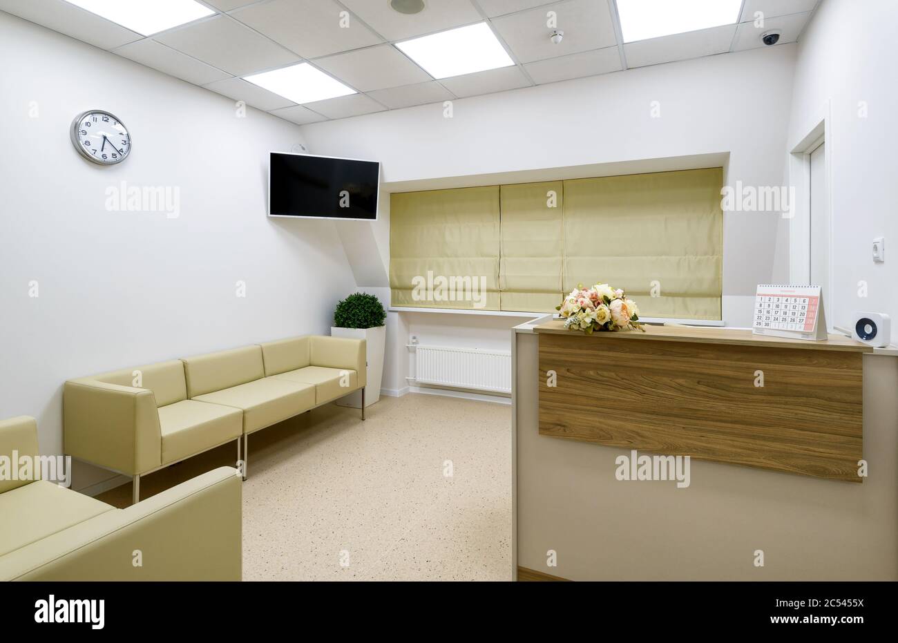 Reception of clinic or office Stock Photo
