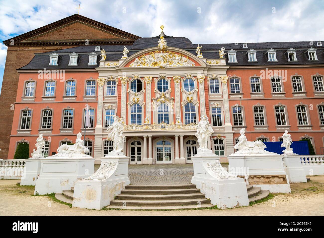 Electorate palace (Kurfurstliches palais) in Trier in a beautiful