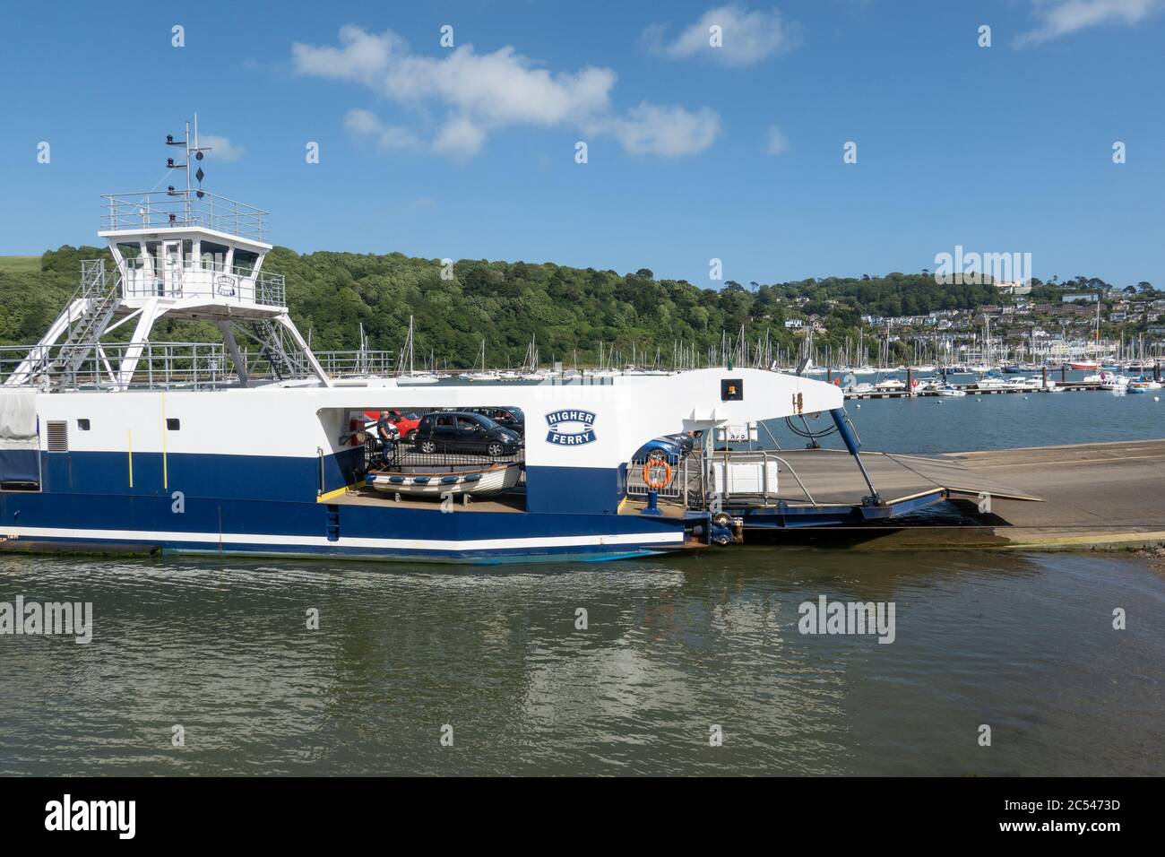 Dartmouth Higher Ferry, vehicle ferry crossing the River Dart