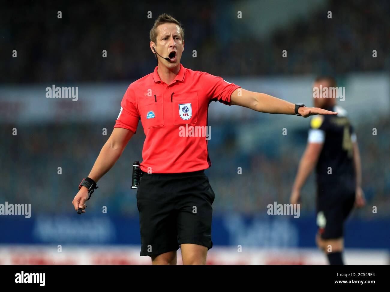 Referee john brooks gestures hires stock photography and images Alamy