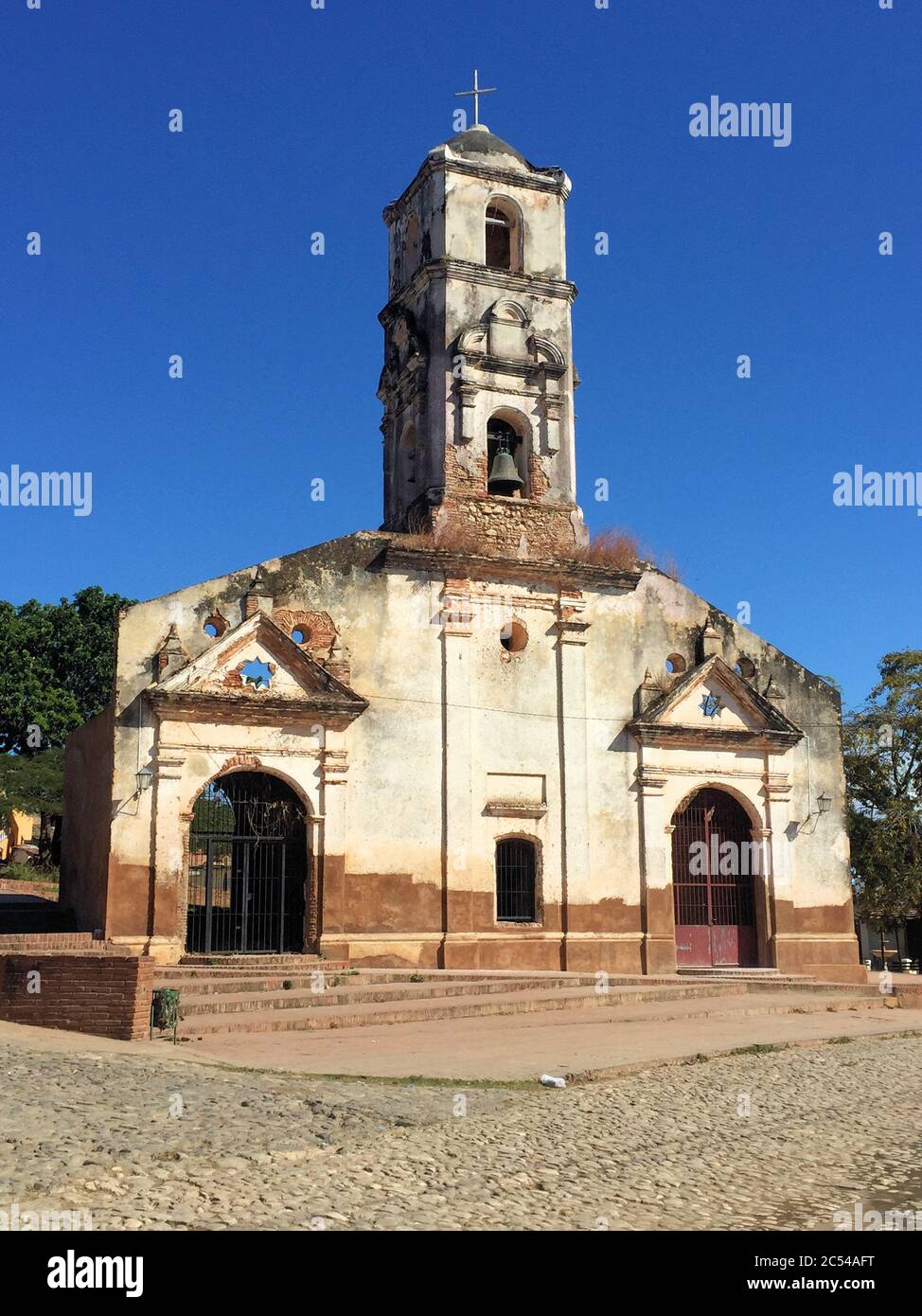 Catholic church in the center of Trinidad Stock Photo