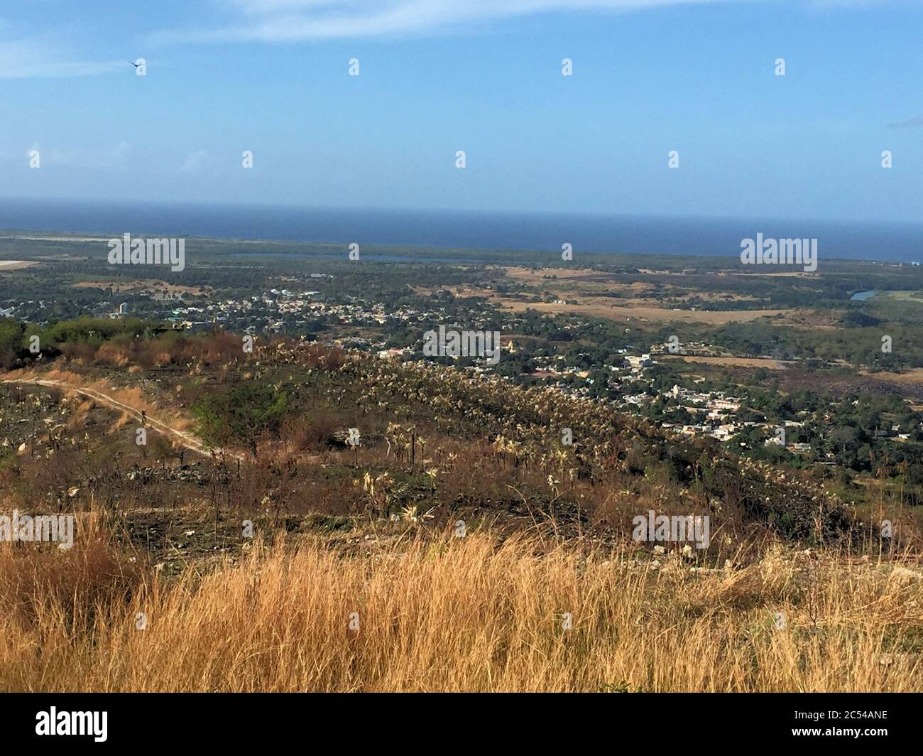 Landscape and fantastic panorama view around Trinidad in Cuba Stock Photo